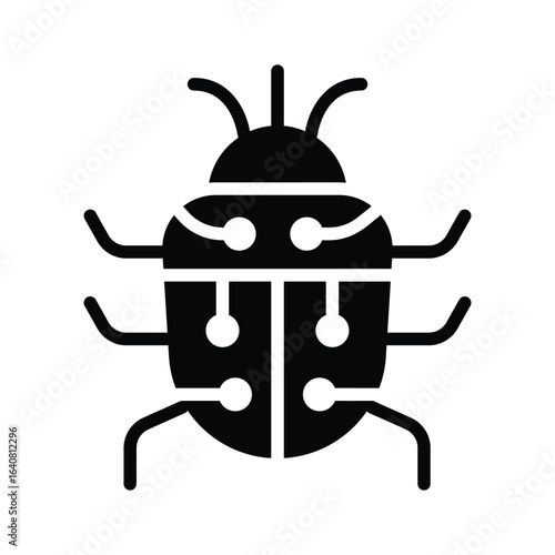Grab this amazing glyph style icon of artificial life technology