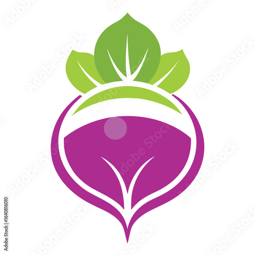 Vibrant logo design featuring a colorful vegetable emblem representing freshness and health