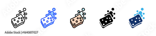 Sponge Icon Collection With Multiple Styles