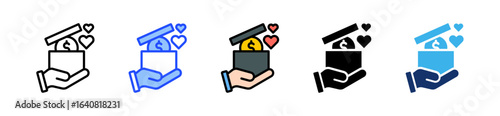 Matching Gift Icon Collection With Multiple Styles