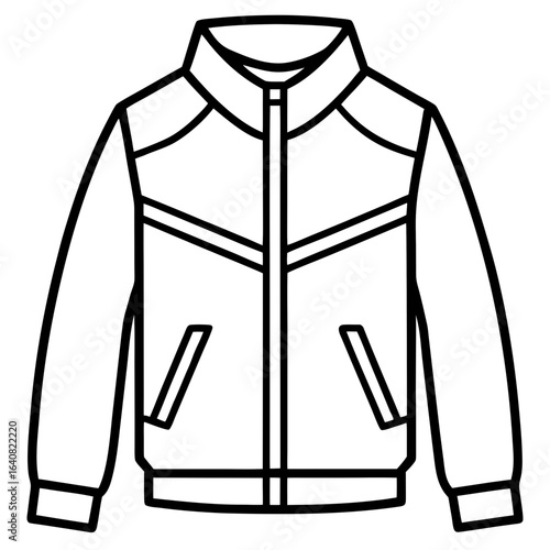 Gothic Trench Coat Flat Illustration