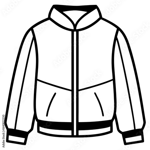 Gothic Trench Coat Flat Illustration