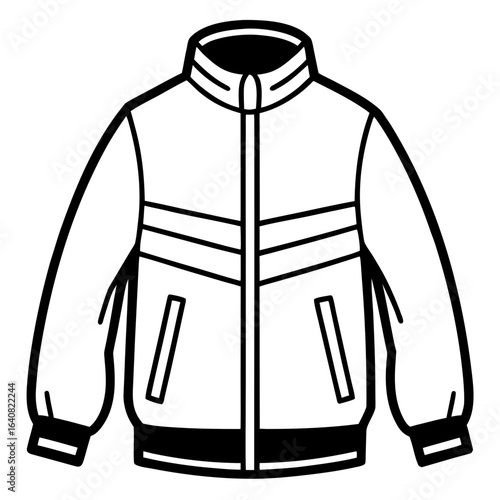 Gothic Trench Coat Flat Illustration