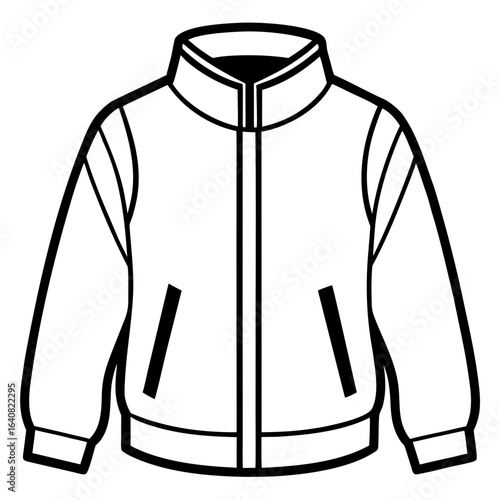 Gothic Trench Coat Flat Illustration