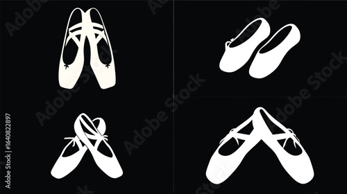 Ballet shoes, dance footwear, pointe EPS