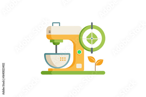hand powered kitchen mixer with crank renewable energy