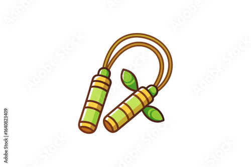 jump rope made of bamboo handles biodegradable material