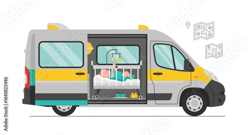 Unique Neonatal Transport With Mobile Crib Service For Newborn Health