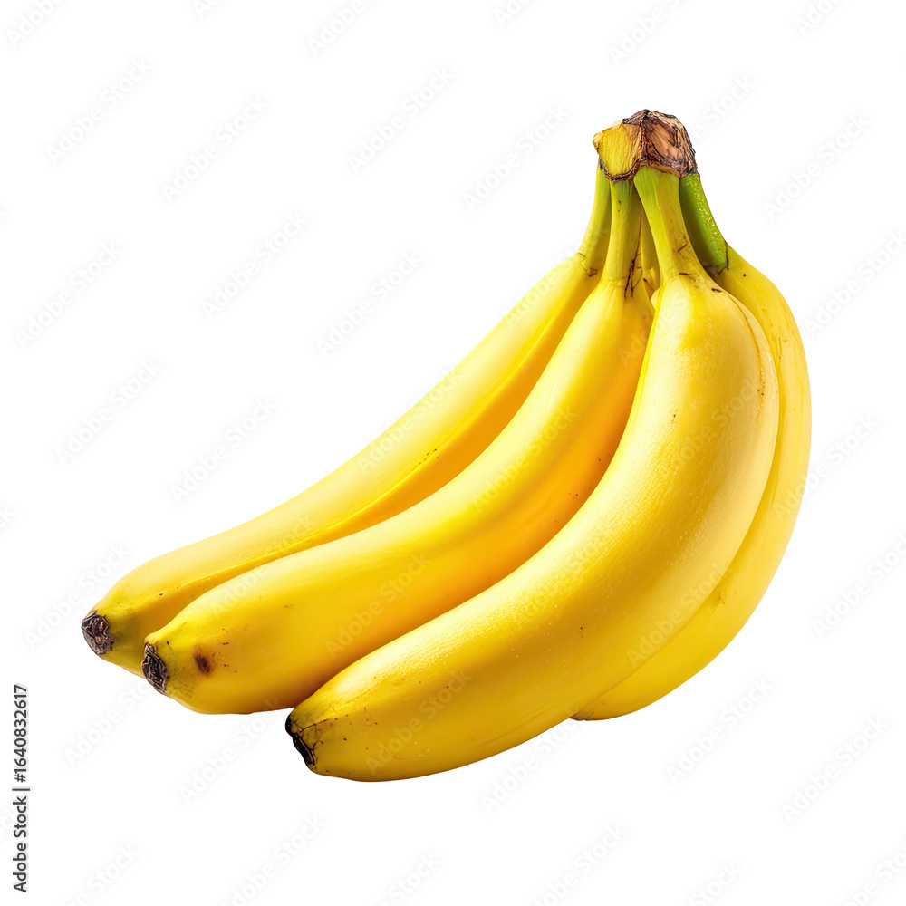 Bunch of ripe yellow bananas