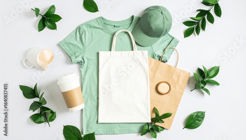 Minimalist Mint Green Brand Identity Items