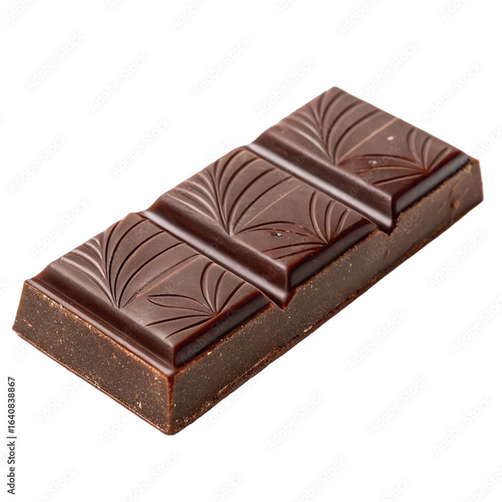 Fototapeta premium Couverture chocolate isolated on transparent background 