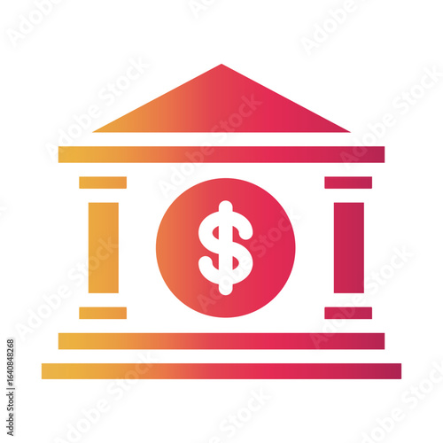 bank Gradient icon