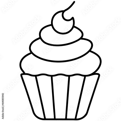 Cupcake Icon  Fresh Bread, Pastry, and Cake Illustration Pack