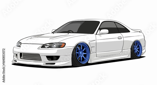 White car illustration graphic design vehicle
