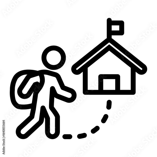 asylum Line Icon
