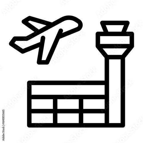 airport Line Icon