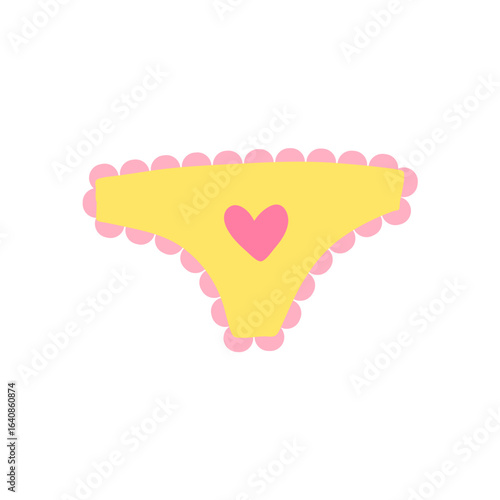 Cute kids Underwear Clothing Design. Cartoon Vector Illustration