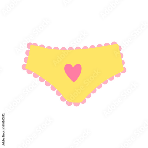 Cute kids Underwear Clothing Design. Cartoon Vector Illustration