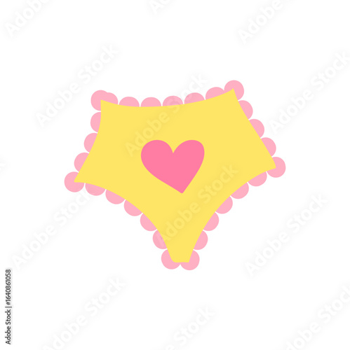 Cute kids Underwear Clothing Design. Cartoon Vector Illustration