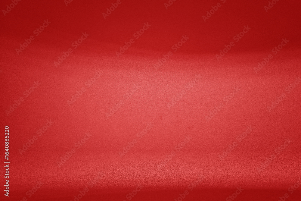 Fototapeta premium Empty Room with Light Beam and Shadow on Red Wall Background