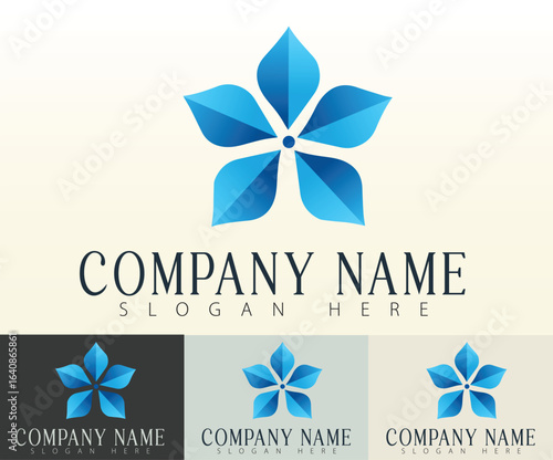 This flower-inspired logo template offers a fresh and modern take, ideal for a wide range of industries.