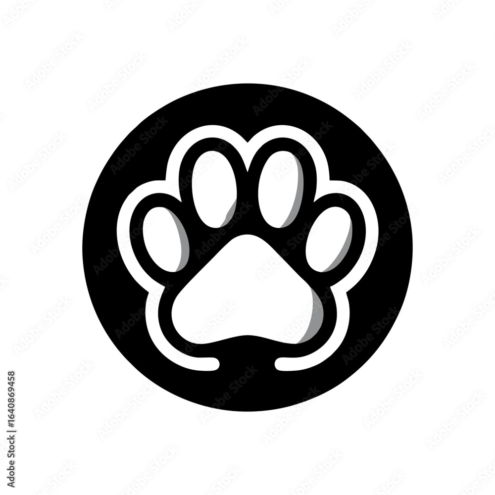 Obraz premium Dog paw for pet services