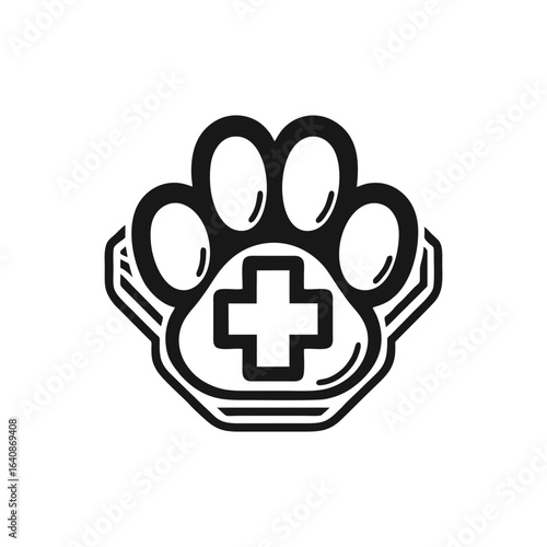 Dog paw for pet services
