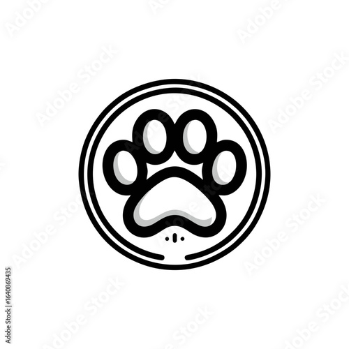Dog paw for pet services