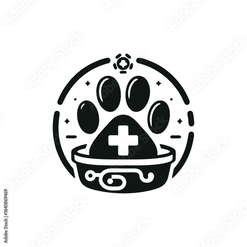 Dog paw for pet services