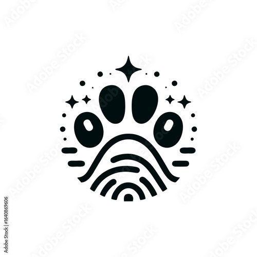 Dog paw for pet services