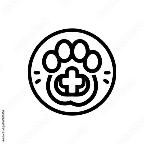 Dog paw for pet services