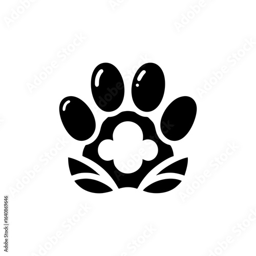 Dog paw for pet services