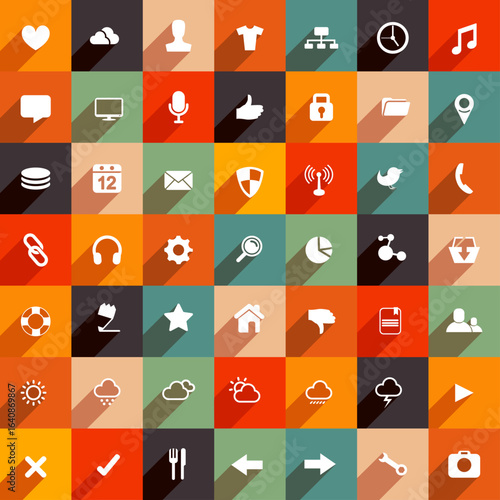 set of icons for web