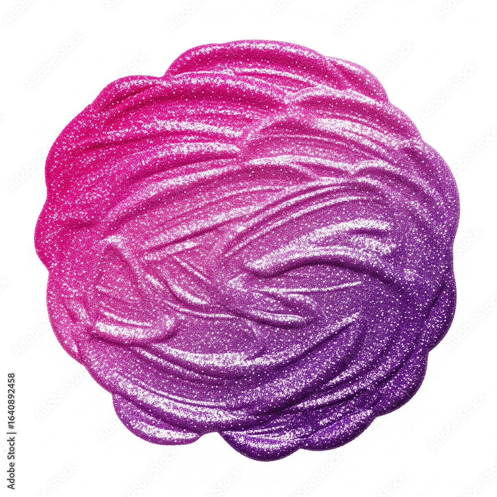 Fototapeta premium pink and purple glitter isolated on white