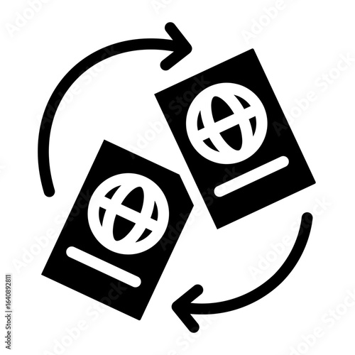immigration Solid icon