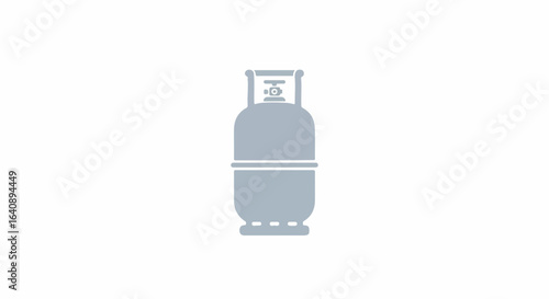 Gas cylinder icon isolated, a simple and clear image for industrial use. Propane gas cylinder illustration shows pressure vessel, gas storage for various needs.