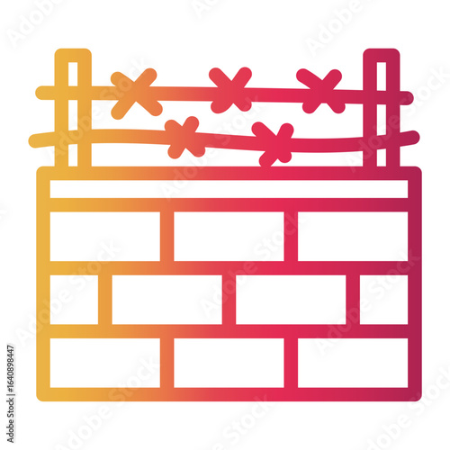 wall Line Gradient Icon