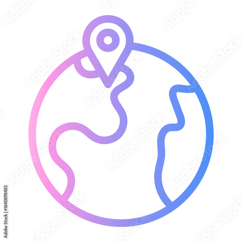 country Line Gradient Icon