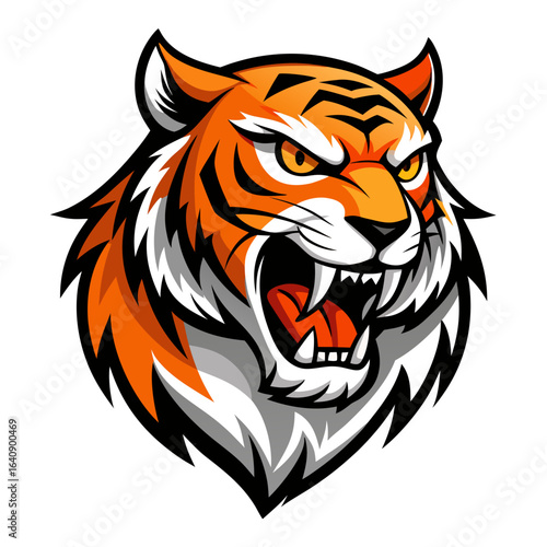 tiger head vector mascot