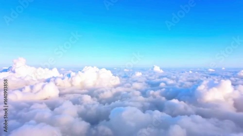 Majestic Mountain Peaks Rising Above Cloud Sea