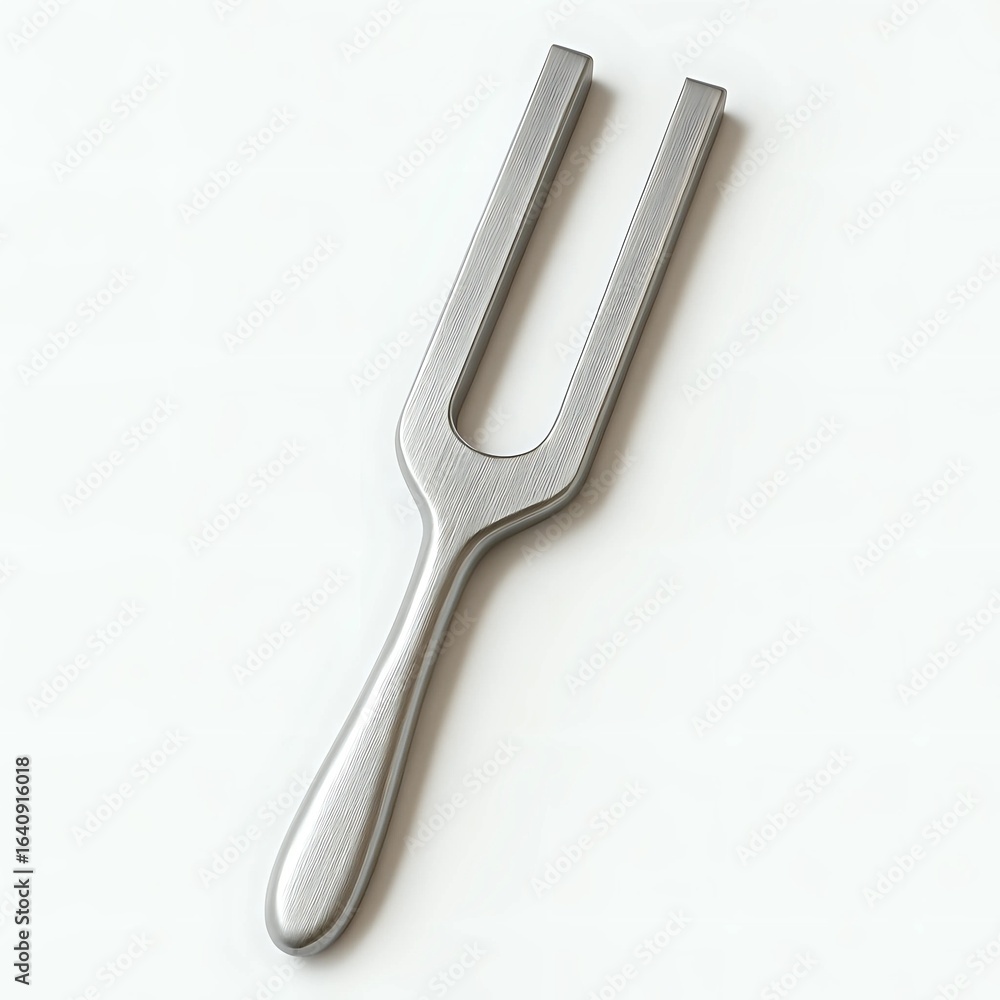 Obraz premium Tuning Fork 3D Illustration 