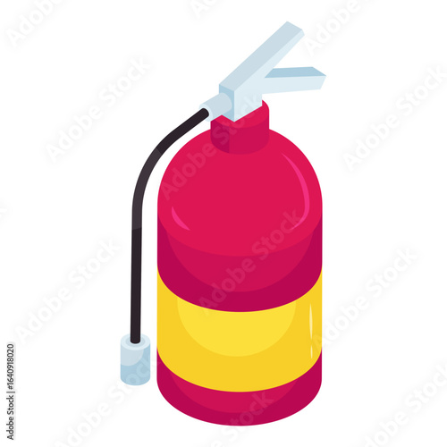 Editable design icon of fire extinguisher