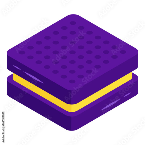 An editable design icon of biscuit