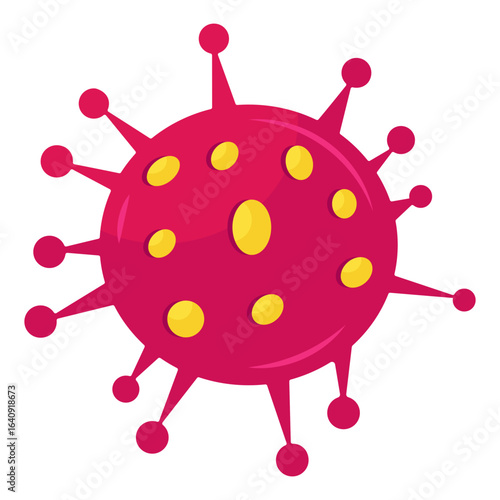 isometric design icon of COVID-19