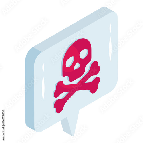 Modern design icon of chat hacking
