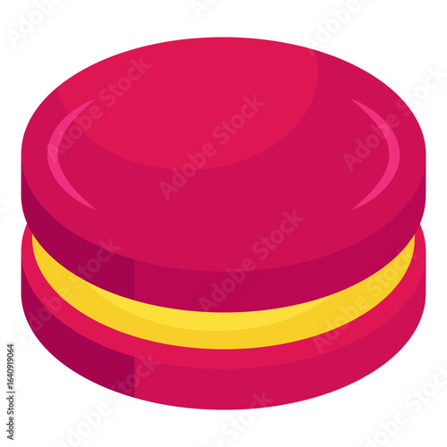 An editable design icon of biscuit