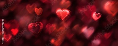 The Heart-shaped Symbols Create a Romantic and Dreamy Atmosphere