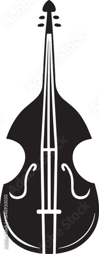 Double Bass Musical Instrument Silhouette