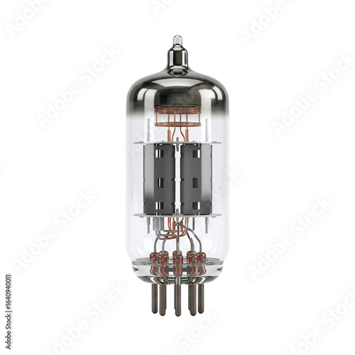 Fotografie Vintage vacuum tube for a retro audio amplifier