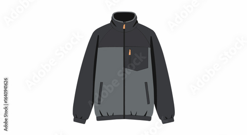 A stylish jacket in shades of gray.